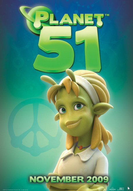 Planet 51 (2009)_8 Poster Canvas Movie Film Print A0 A1 A2 A3 A4 A5 A6 Art Wall