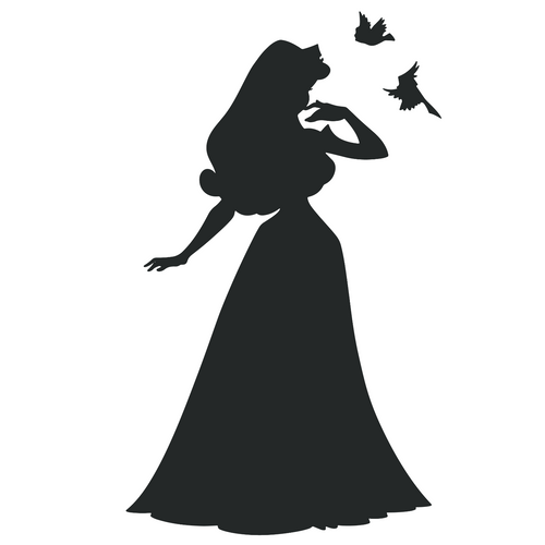 Princess Silhouettes1-15 Poster Canvas Movie Film Print A0 A1 A2 A3 A4 A5 A6 Art