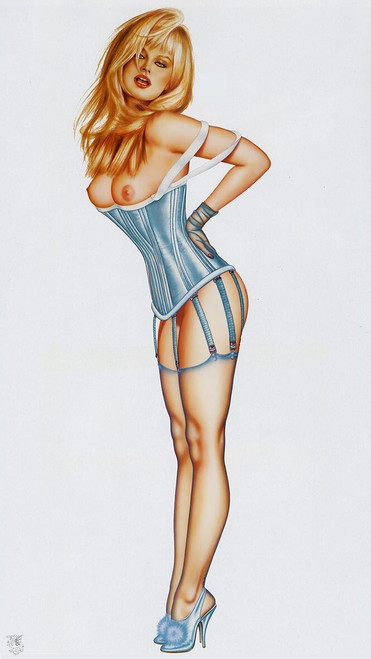 vintage art - cheesecake collection 2 - ma olivia - don't bother to knock Poster