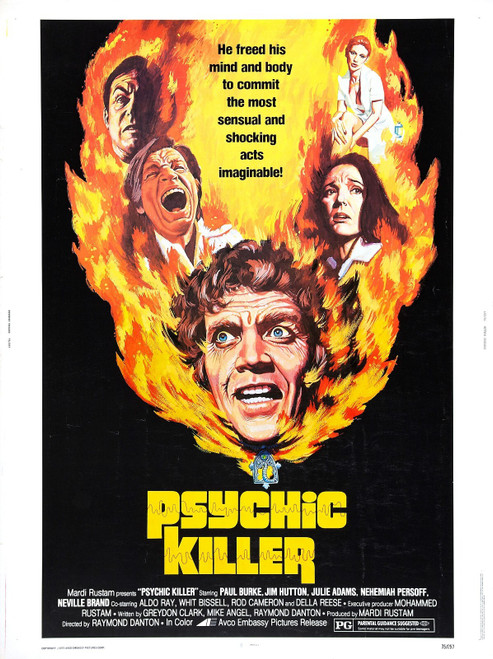 Psychic Killer 02 Poster Canvas Movie Film Print A0 A1 A2 A3 A4 A5 A6 Art Wall D