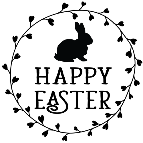 eweNme-HappyEaster-round (2) Poster Canvas Movie Film Print A0 A1 A2 A3 A4 A5 A6