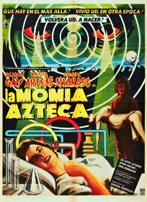 Attack Of Aztec Mummy 01 Poster Canvas Movie Film Print A0 A1 A2 A3 A4 A5 A6 Art