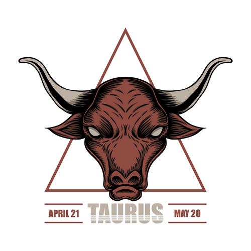 Taurus zodiac illustration Poster Canvas Movie Film Print A0 A1 A2 A3 A4 A5 A6 A