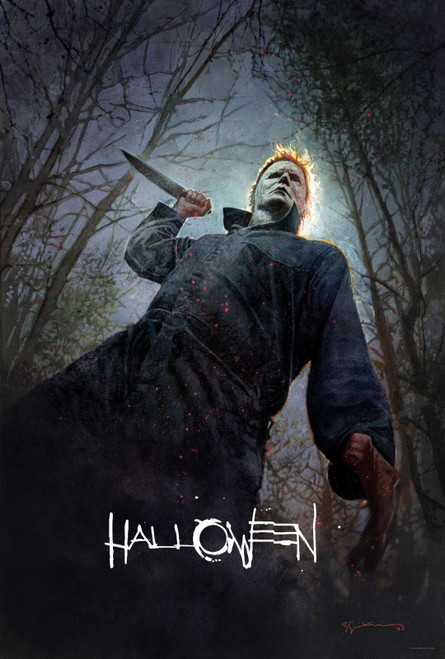 Halloween (2018)_2 Movie Film Poster Canvas iconic design