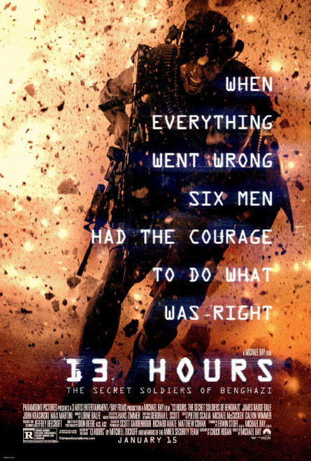 13 hours the secret soldiers of Benghaz 6 Poster or Canvas Movie Film Print A0