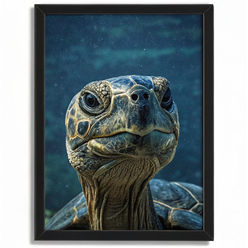 African Wall Tortoise Art Print Animal Artwork Picture Tortoise Head Print Gift