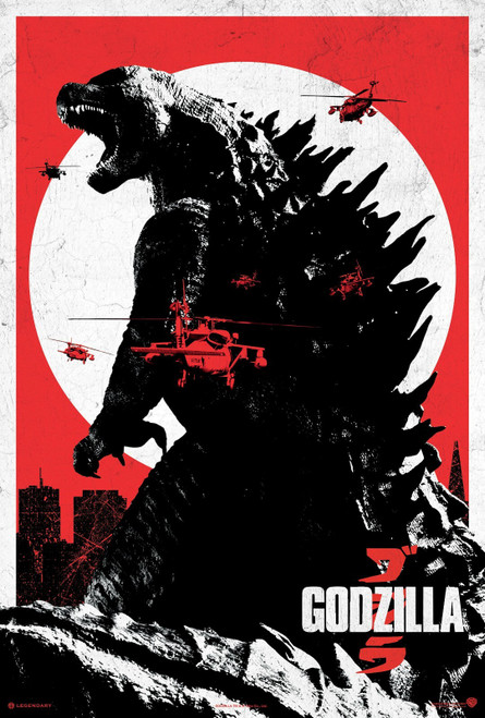 Godzilla (2014)_14 Movie Film Poster Canvas iconic design