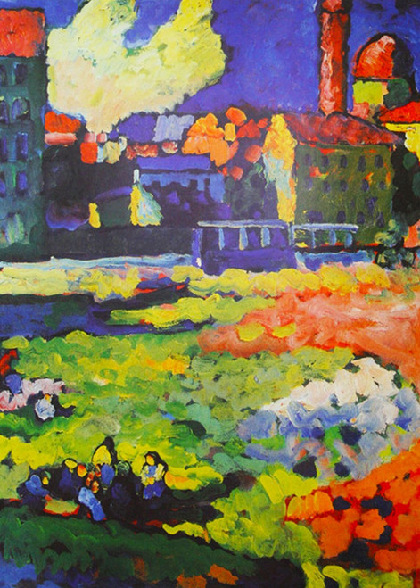 Wassily Kandinsky - Munich- bez ramki Poster Canvas Movie Film Print A0 A1 A2 A3