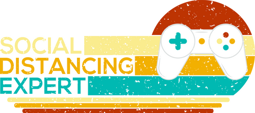 L201012-02-Social-Distancing-Expert-Video-Gamer Poster Canvas Movie Film Print A