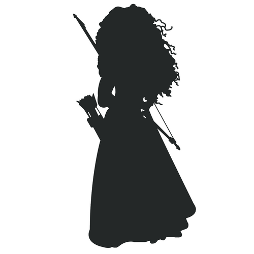 Princess Silhouettes1-02 Poster Canvas Movie Film Print A0 A1 A2 A3 A4 A5 A6 Art