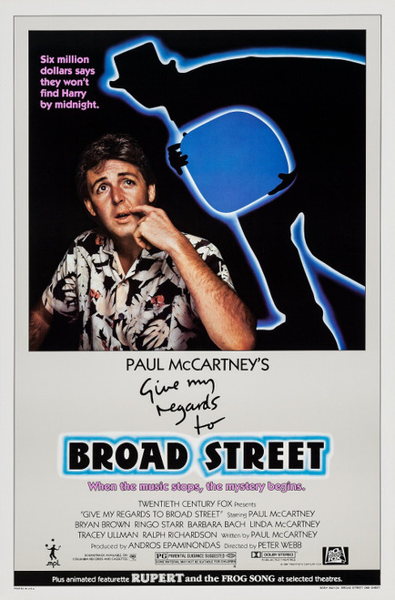 Give My Regards to Broad Street (1984)_2 Movie Film Poster Canvas iconic design