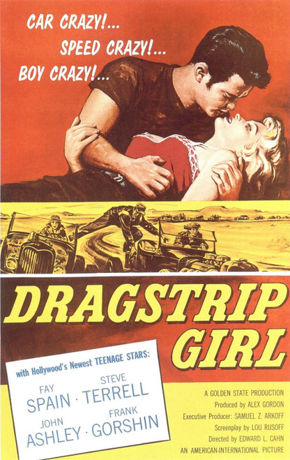 Dragstrip Girl (1957)_0 Movie Film Poster Canvas iconic design