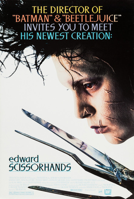 Edward Scissorhands (1990)_1 Movie Film Poster Canvas iconic design