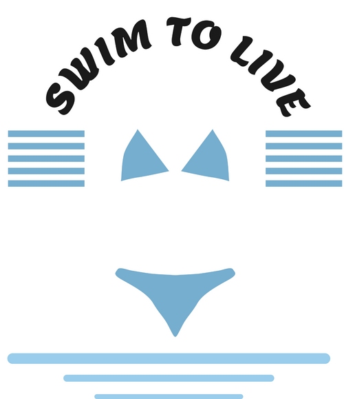 Swim to Live. Live to Swim Poster Canvas Movie Film Print A0 A1 A2 A3 A4 A5 A6 A