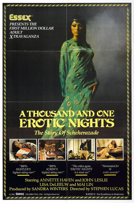 Thousand And One Erotic Nights 01 Poster Canvas Movie Film Print A0 A1 A2 A3 A4