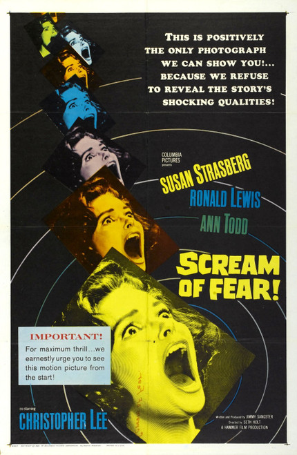 Scream Of Fear 01 Poster Canvas Movie Film Print A0 A1 A2 A3 A4 A5 A6 Art Wall D