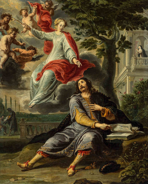 Willem van Herp - Allegory on Faith and Devotion Poster Canvas Movie Film Print