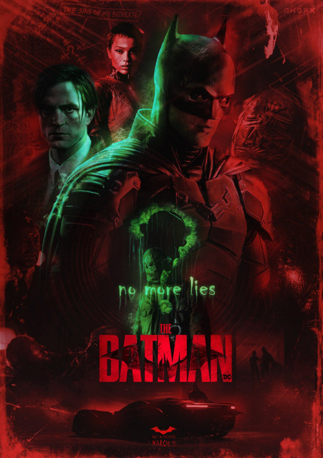 The Batman 2022 7 Poster Canvas Movie Film Print A0 A1 A2 A3 A4 A5 A6 Art Wall D