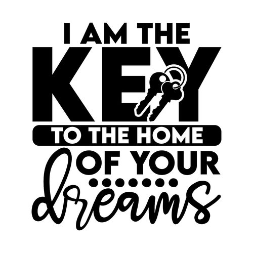 I am the key to the home of your dreams-01 (3) Poster Canvas Movie Film Print A0