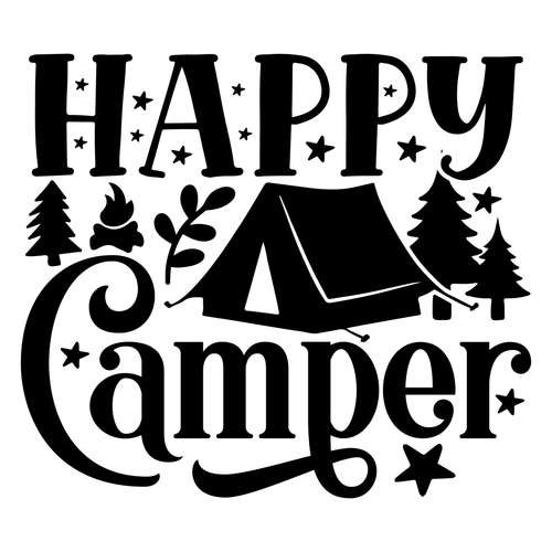 Happy Camper-01 Poster Canvas Movie Film Print A0 A1 A2 A3 A4 A5 A6 Art Wall Dec