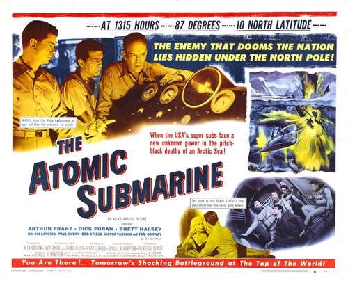 Atomic Submarine 02 Poster Canvas Movie Film Print A0 A1 A2 A3 A4 A5 A6 Art Wall