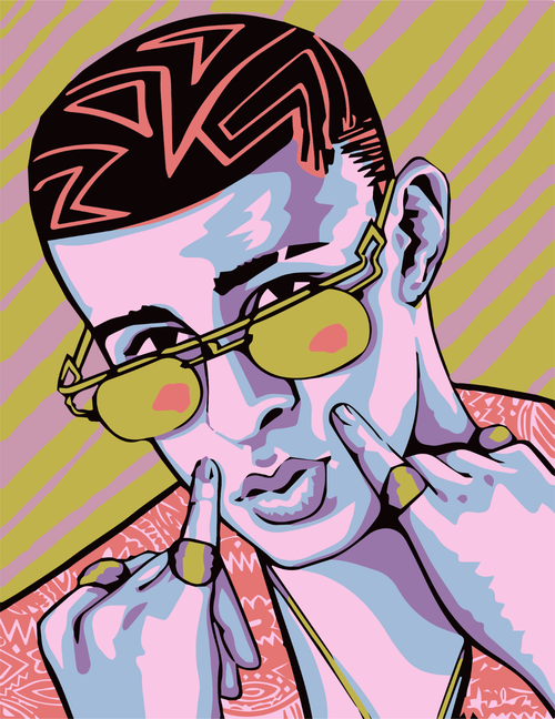 Bad Bunny (36) Poster Canvas Movie Film Print A0 A1 A2 A3 A4 A5 A6 Art Wall Deco