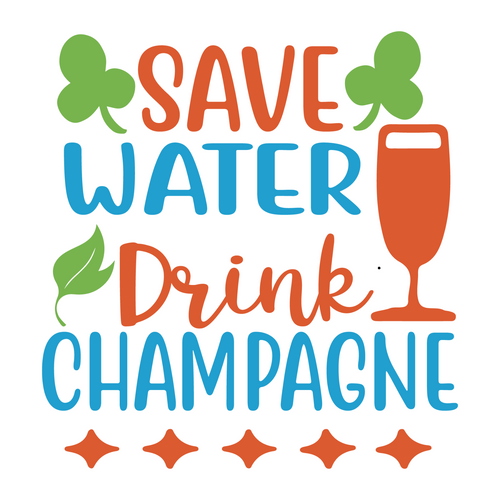 Save Water Drink champagne-01 Poster Canvas Movie Film Print A0 A1 A2 A3 A4 A5 A