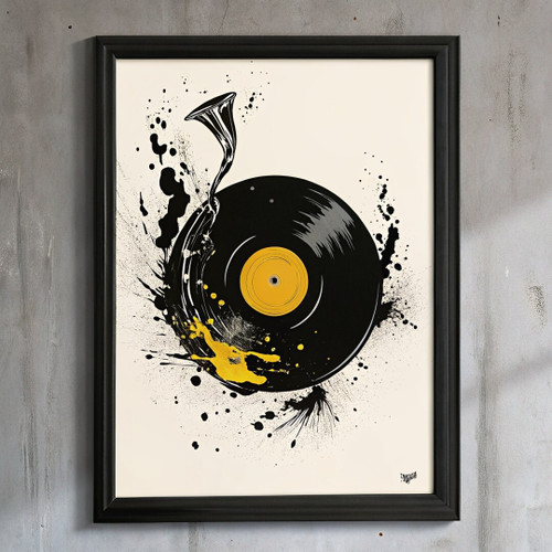 Vinyl Music Poster Wall Art Print Living Room Office Picture Music Record Art (3