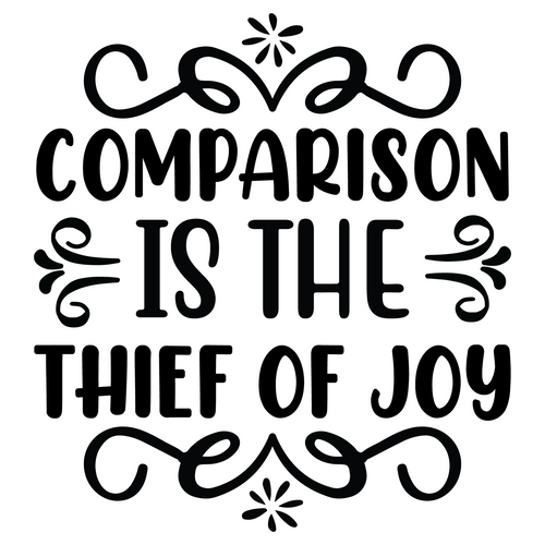 Comparison is the Thief of Joy-01 (2) Poster Canvas Movie Film Print A0 A1 A2 A3