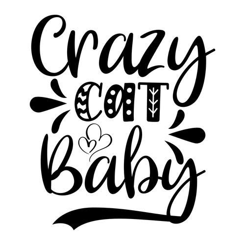 crazy cat baby-01 (2) Poster Canvas Movie Film Print A0 A1 A2 A3 A4 A5 A6 Art Wa