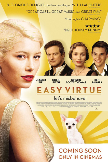 Easy Virtue (2009)_3 Movie Film Poster Canvas iconic design
