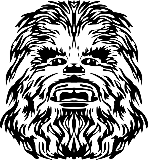 Chewbacca 1 (2) Poster Canvas Movie Film Print A0 A1 A2 A3 A4 A5 A6 Art Wall Dec