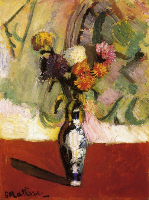 Chrysanthemums in a chinese vase 1902 Henri Matisse