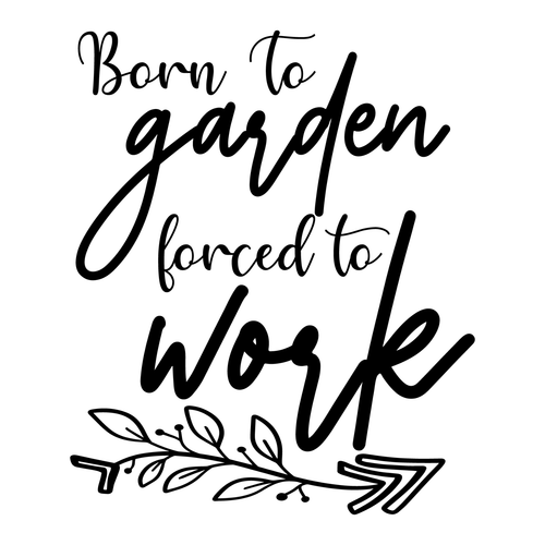 Born to garden forced to work-01 (2) Poster Canvas Movie Film Print A0 A1 A2 A3