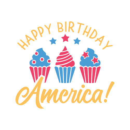 Happy Birthday America SVG Cut File Poster Canvas Movie Film Print A0 A1 A2 A3 A