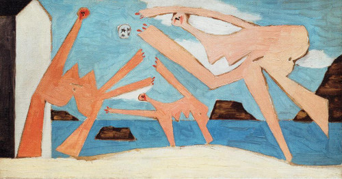 Bathers playing with a beach ball 1928 Picasso