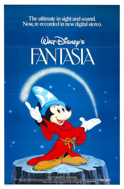 Fantasia (1940)_5 Movie Film Poster Canvas iconic design