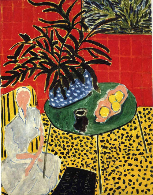 Interior witch Black Fern 1948 Henri Matisse