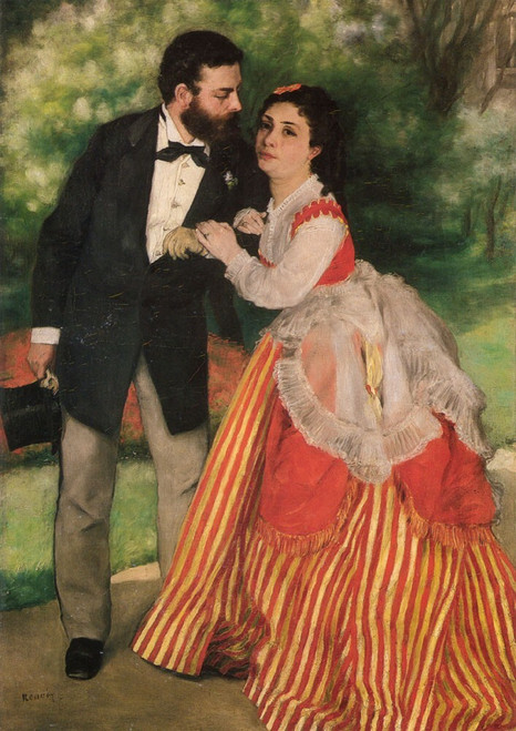 Portrait_of_Alfred_and_Marie_Sisley Poster Canvas Movie Film Print A0 A1 A2 A3 A
