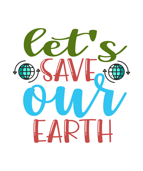 Let's save our earth-01 Poster Canvas Movie Film Print A0 A1 A2 A3 A4 A5 A6 Art