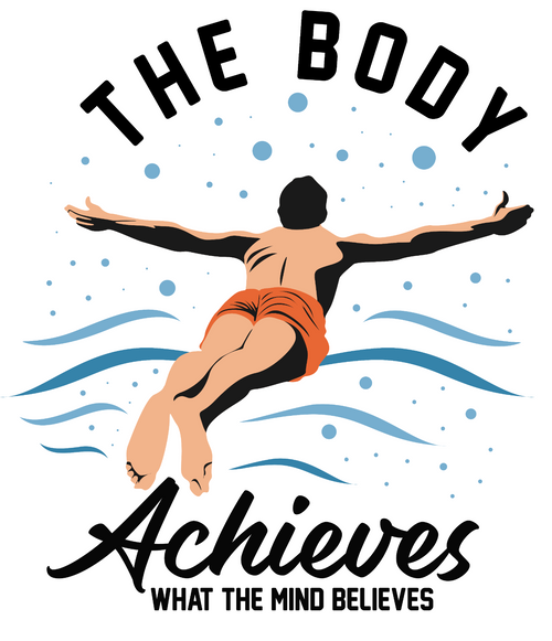 The Body Achieves What the Mind Believes Poster Canvas Movie Film Print A0 A1 A2