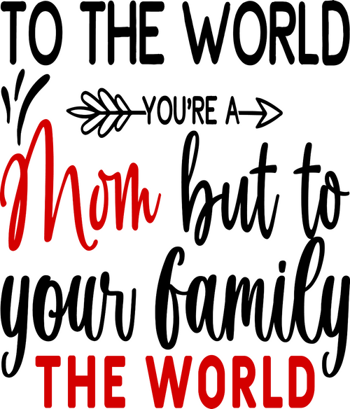 24.-To-The-World-You're-A-Mom-But-To-Your-Family-The-World Fun Gift Poster Canva