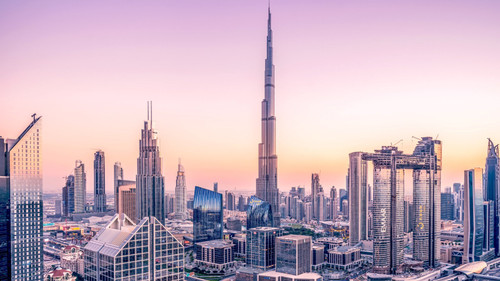 downtown_dubai_cityscape_4k-3840x2160 Art Gallery Poster Canvas Print Wall Decor