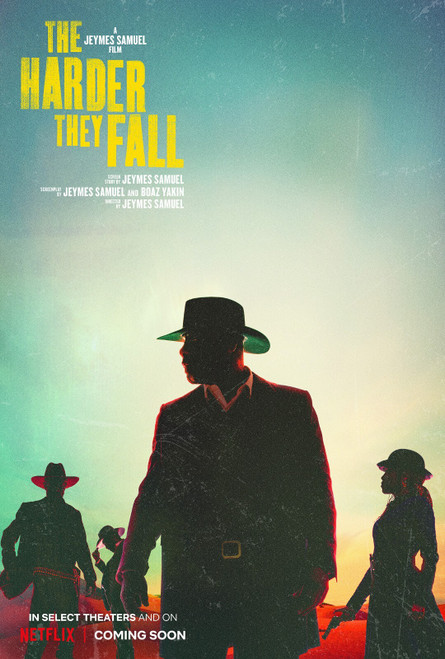 The Harder They Fall (2021)_2 Poster Canvas Movie Film Print A0 A1 A2 A3 A4 A5 A