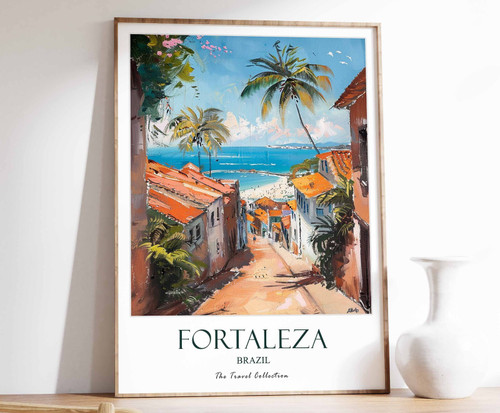 6_Fortaleza Print, Fortaleza Travel Poster, Brazil Travel Print, Tropical Decor,