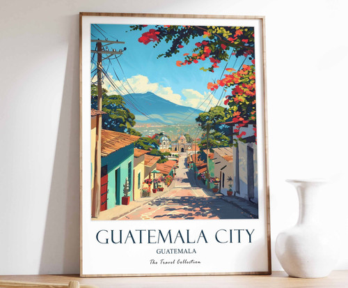 6_Guatemala City Print, Guatemala City Travel Poster, Guatemala Travel Print, Tr