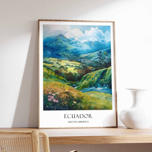 5_Ecuador Poster, Home Decor, Ecuador Wall Art, South American Travel Poster, Ga