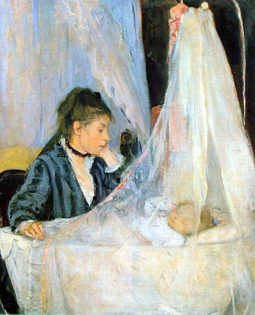 Berthe-Morisot-Le-berceau-The-Cradle-1872 Poster Canvas Print Art Painting Decor