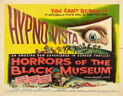 Horrors Of Black Museum 02 Poster Canvas Movie Film Print A0 A1 A2 A3 A4 A5 A6 A