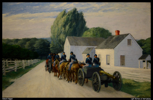 edward-hopper---light-battery-at-gettysburg--jpb_15576640148_o(1) Poster Canvas